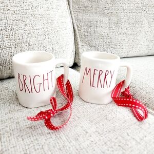 Rae Dunn | Merry & Bright Mini Mug Christmas Tree Ornaments